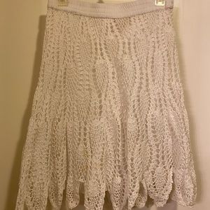 Lucky & Coco white cotton skirt.